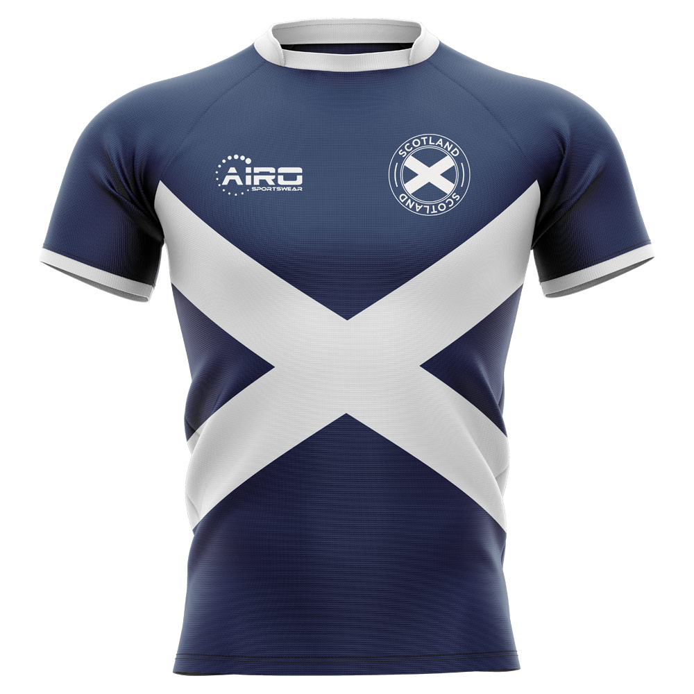 2023-2024 Scotland Flag Concept Rugby Shirt - Kids