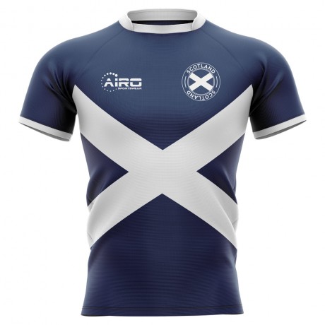 2023-2024 Scotland Flag Concept Rugby Shirt - Little Boys