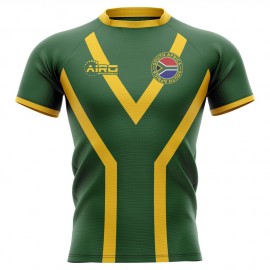 2023-2024 South Africa Springboks Flag Concept Rugby Shirt - Adult Long Sleeve