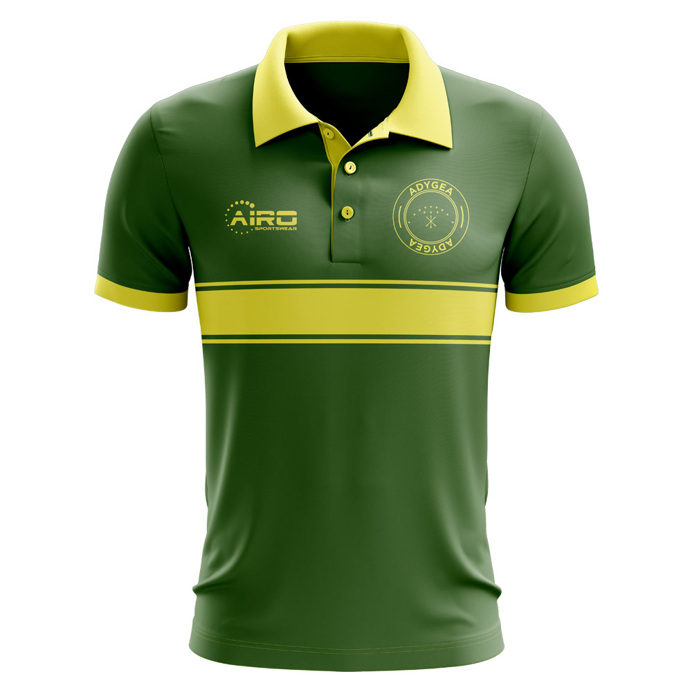 Adygea Concept Stripe Polo Shirt (Green) - Kids