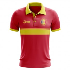 Andorra Concept Stripe Polo Shirt (Red)