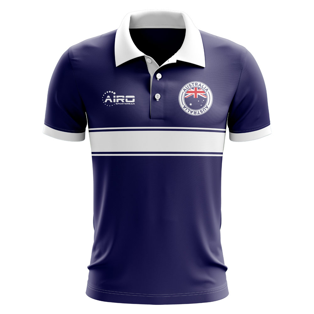 Australia Concept Stripe Polo Shirt (Navy) - Kids