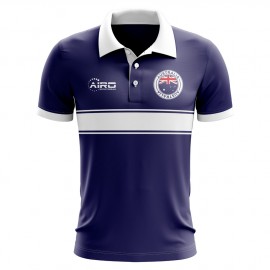 Australia Concept Stripe Polo Shirt (Navy)