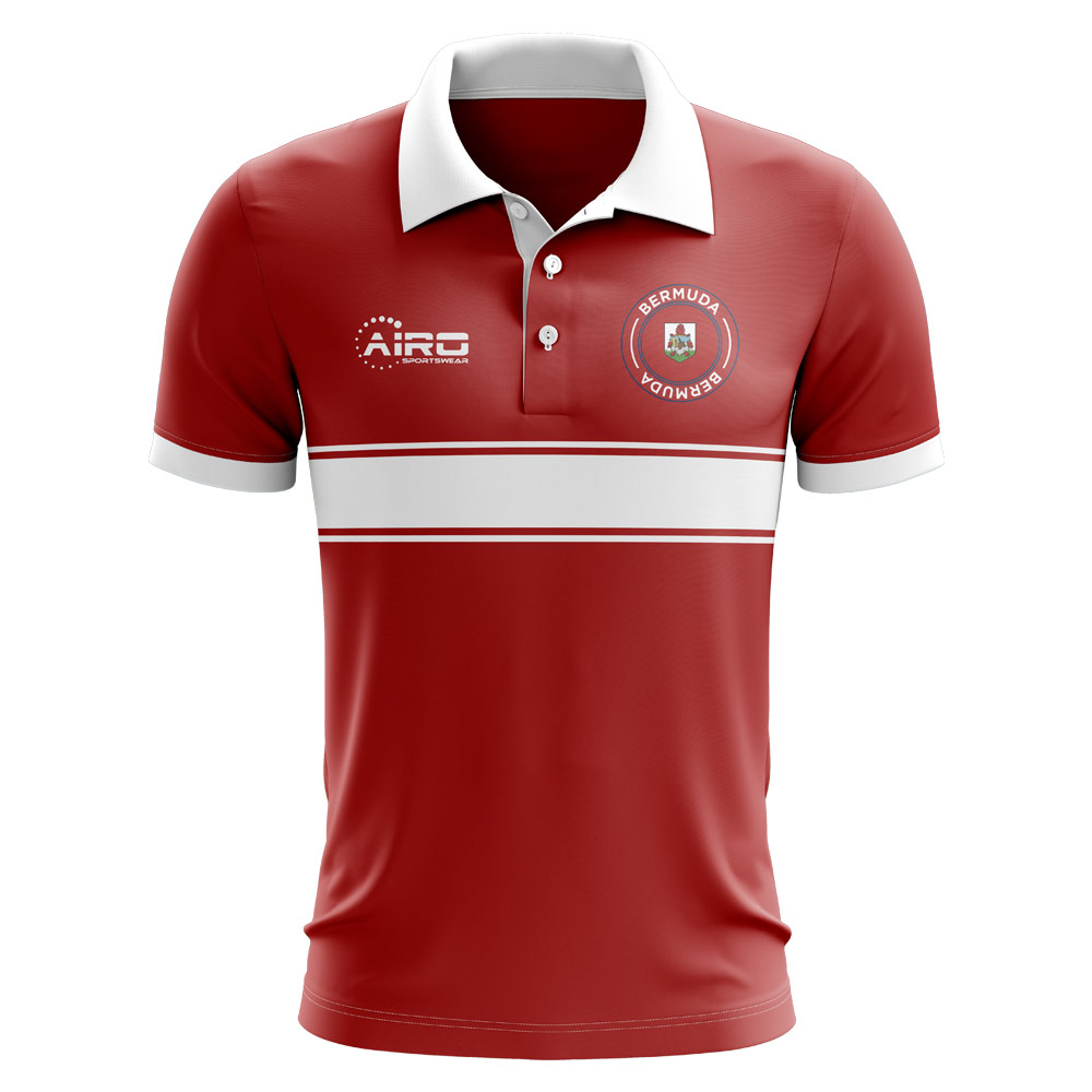 Bermuda Concept Stripe Polo Shirt (Red)