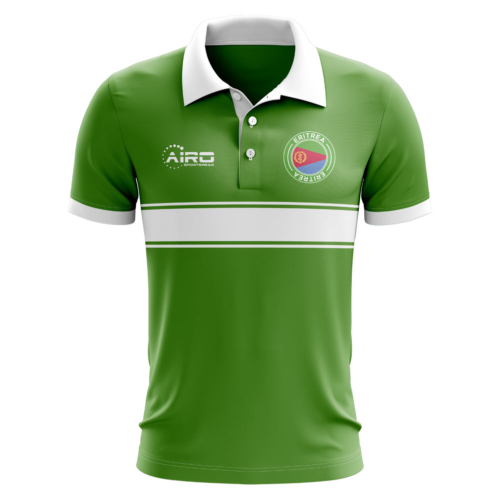 Eritrea Concept Stripe Polo Shirt (Green)