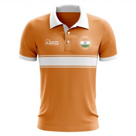 India Concept Stripe Polo Shirt (Orange) - Kids