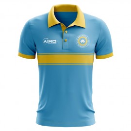 Kalmykia Concept Stripe Polo Shirt (Sky) - Kids