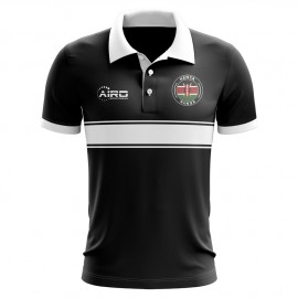 Kenya Concept Stripe Polo Shirt (Black)