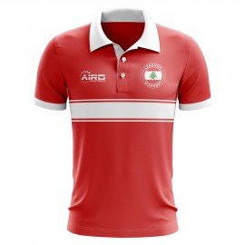 Lebanon Concept Stripe Polo Shirt (Red) - Kids