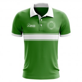 Libya Concept Stripe Polo Shirt (Green)