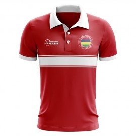 Mauritius Concept Stripe Polo Shirt (Red) - Kids