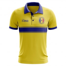 Moldova Concept Stripe Polo Shirt (Yellow)