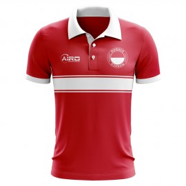 Monaco Concept Stripe Polo Shirt (Red) - Kids