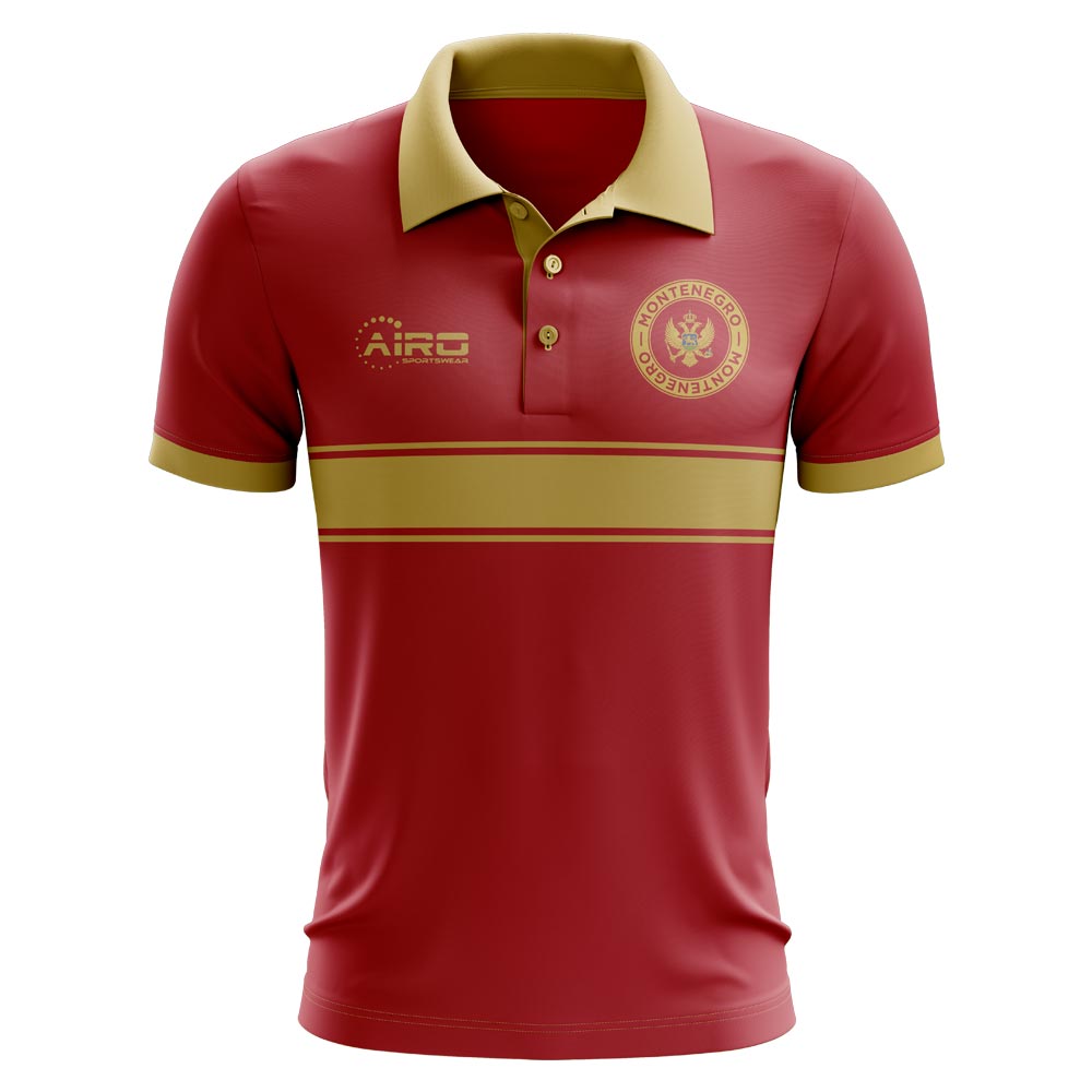 Montenegro Concept Stripe Polo Shirt (Red)