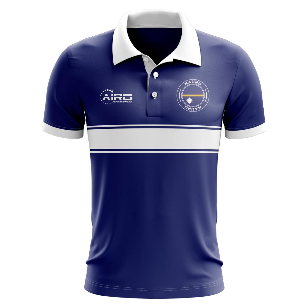 Nauru Concept Stripe Polo Shirt (Navy) - Kids