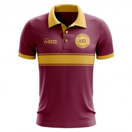 Sri Lanka Concept Stripe Polo Shirt (Maroon)