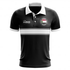 Sudan Concept Stripe Polo Shirt (Black) - Kids