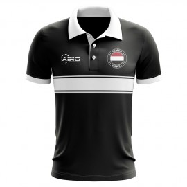 Yemen Concept Stripe Polo Shirt (Black) - Kids