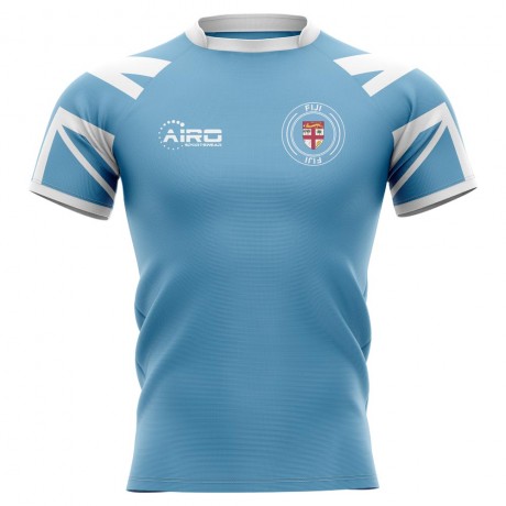 2023-2024 Fiji Flag Concept Rugby Shirt - Kids (Long Sleeve)