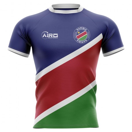 2024-2025 Namibia Flag Concept Rugby Shirt - Baby