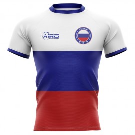 2023-2024 Russia Flag Concept Rugby Shirt - Adult Long Sleeve