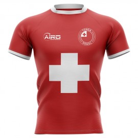 2023-2024 Tonga Flag Concept Rugby Shirt - Kids (Long Sleeve)