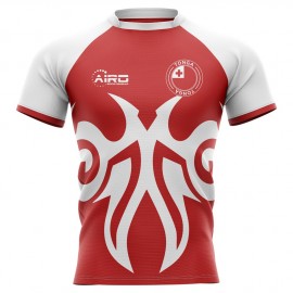 2023-2024 Tonga Home Concept Rugby Shirt - Adult Long Sleeve