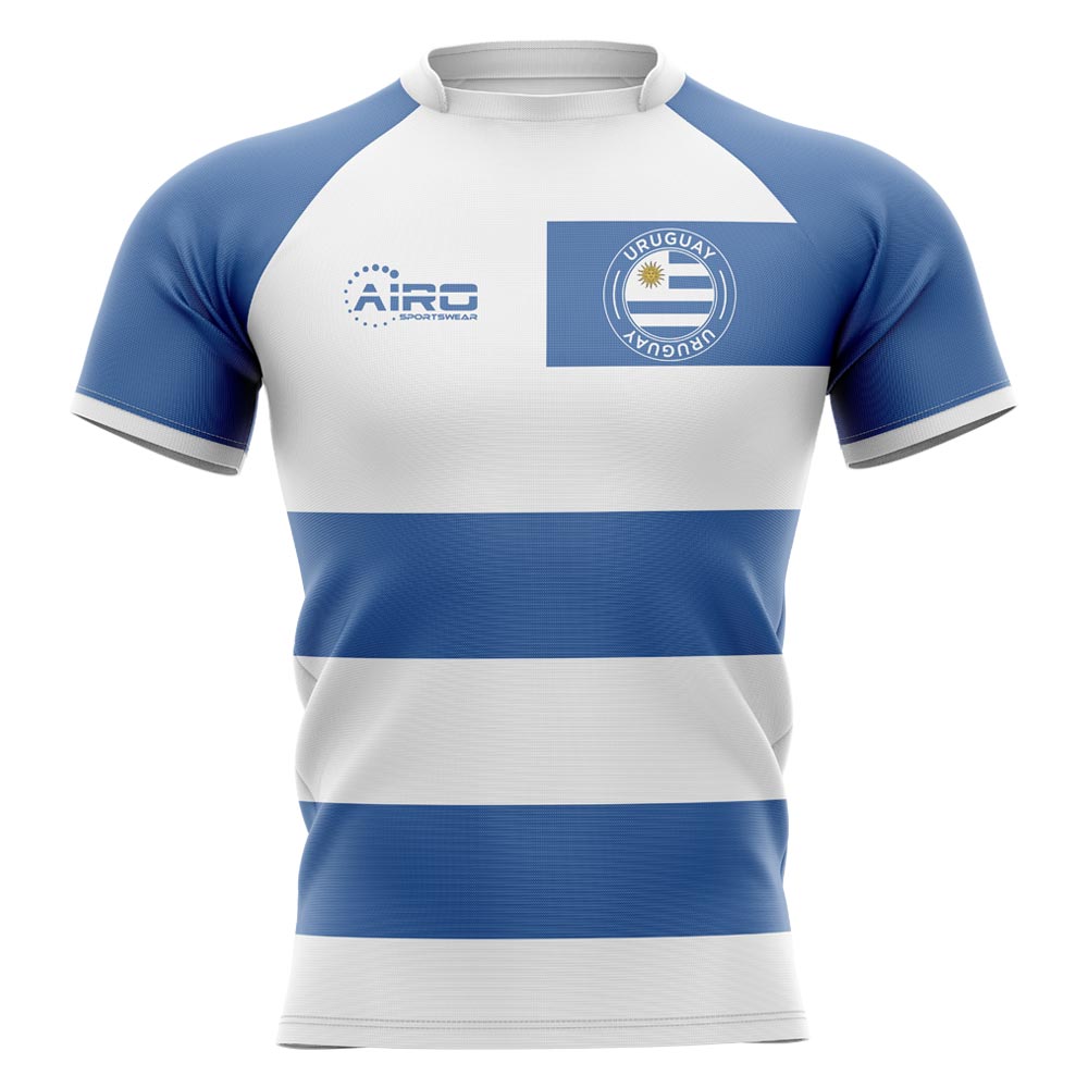 2023-2024 Uruguay Flag Concept Rugby Shirt - Kids (Long Sleeve)