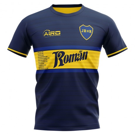 2024-2025 Boca Juniors Juan Roman Riquelme Concept Football Shirt - Kids (Long Sleeve)