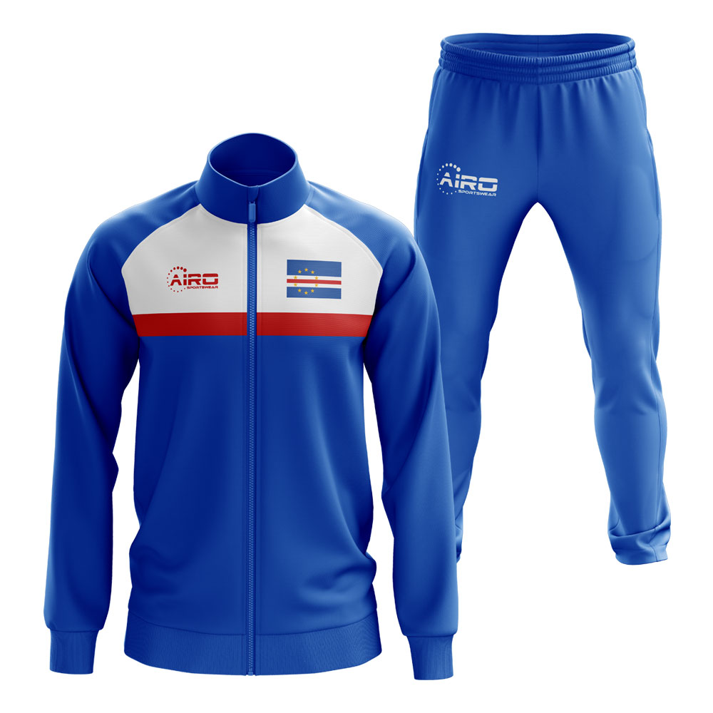 Cape Verde Concept Football Tracksuit (Royal)