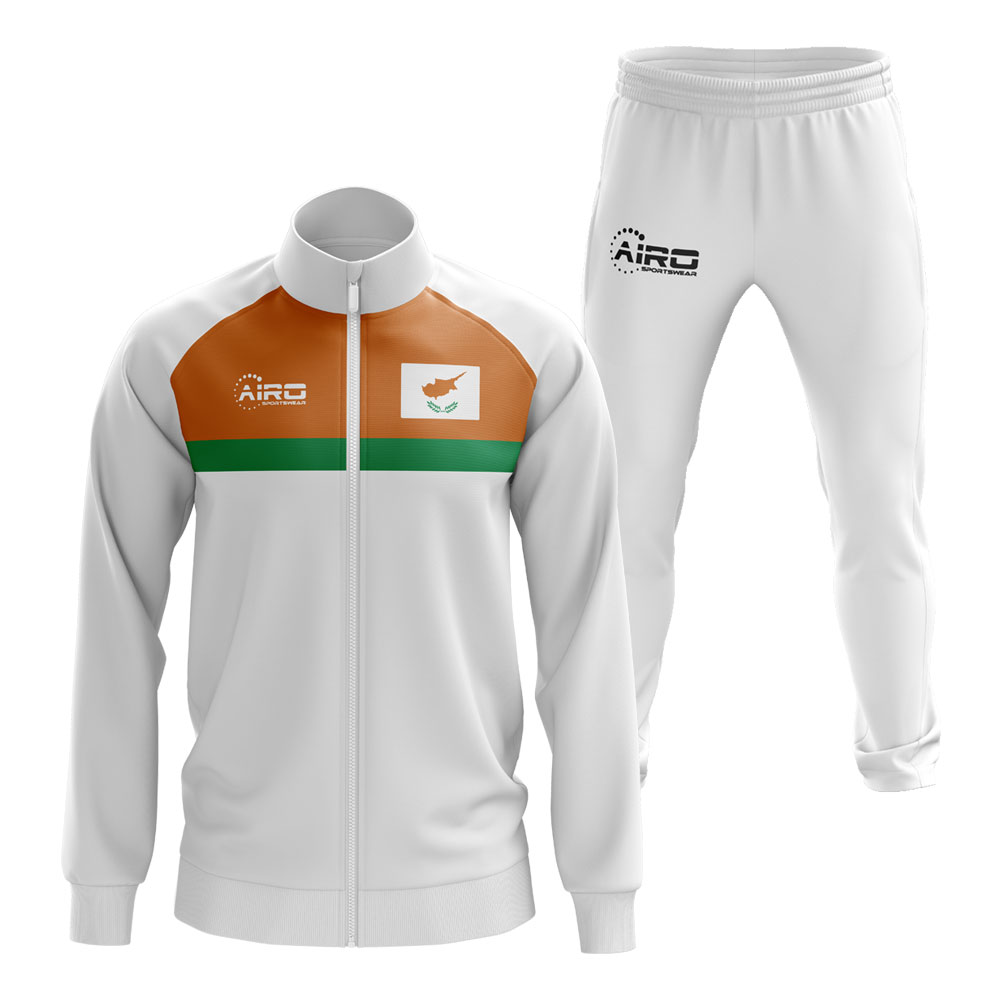 Cyprus Concept Football Tracksuit (White)