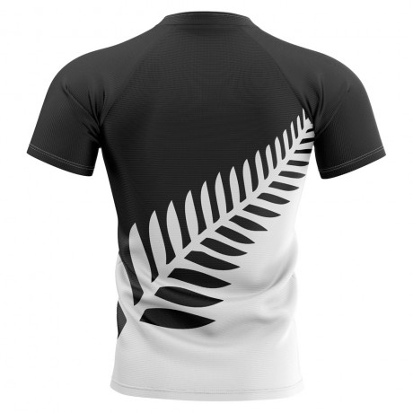 2023-2024 New Zealand All Blacks Fern Concept Rugby Shirt - Little Boys