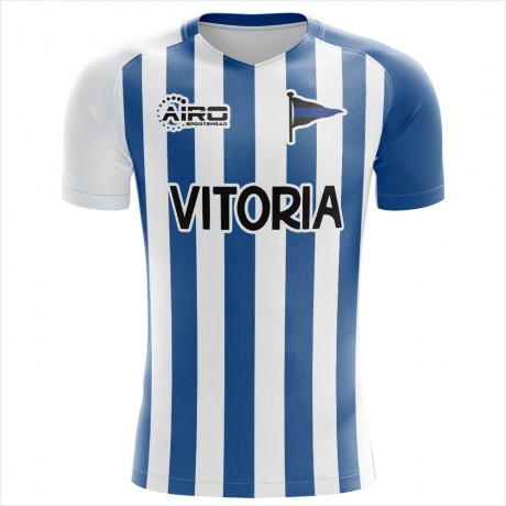 2023-2024 Deportivo Alaves Home Concept Football Shirt - Kids (Long Sleeve)