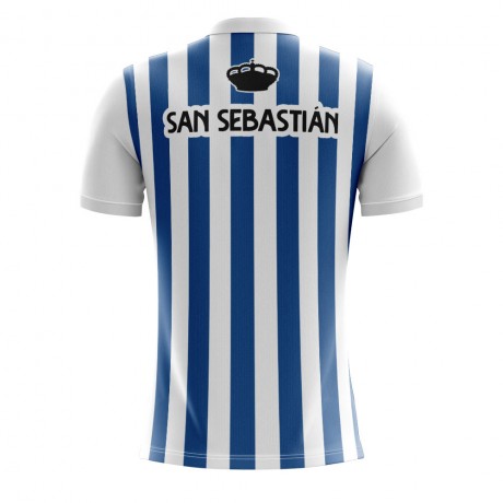 2023-2024 Real Sociedad Home Concept Football Shirt - Little Boys