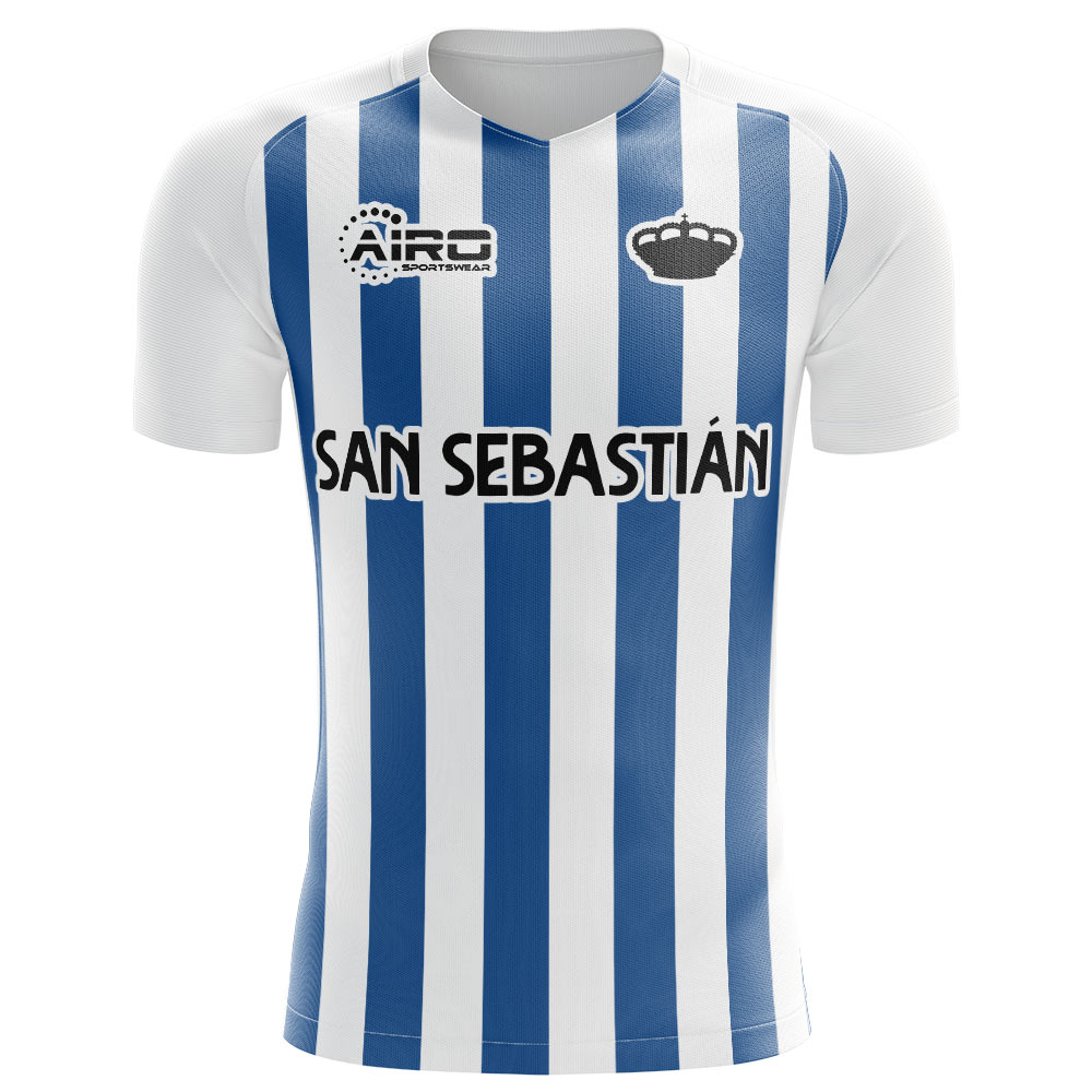 2023-2024 Real Sociedad Home Concept Football Shirt - Adult Long Sleeve