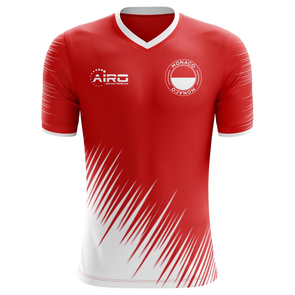 2025-2026 Monaco Concept Training Shirt (Red) - Kids (Long Sleeve)
