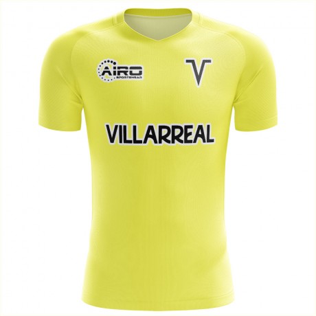 2023-2024 Villarreal Concept Training Shirt (Yellow) - Adult Long Sleeve