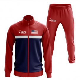 Usa Concept Football Tracksuit (Red)
