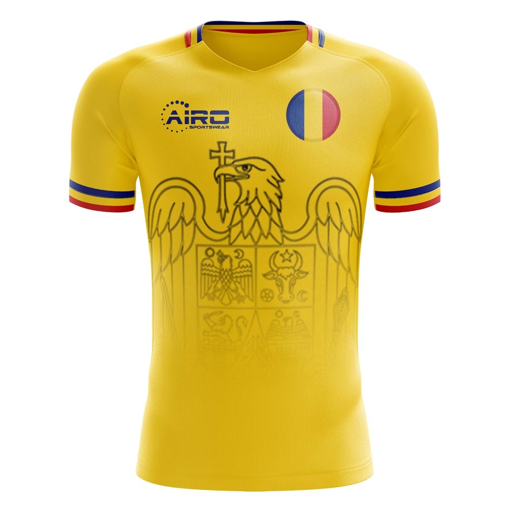 2023-2024 Romania Home Concept Football Shirt - Kids (Long Sleeve)