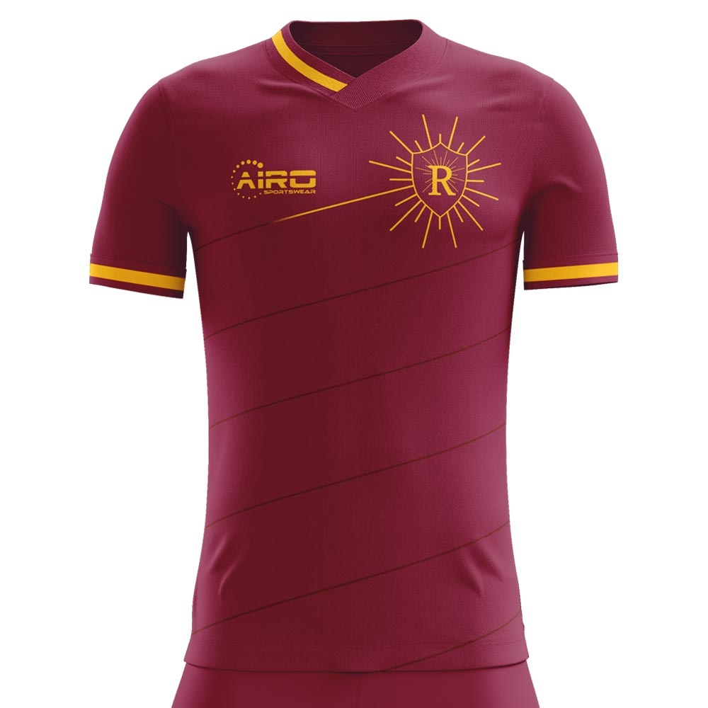 2023-2024 Roma Home Concept Football Shirt - Kids (Long Sleeve)