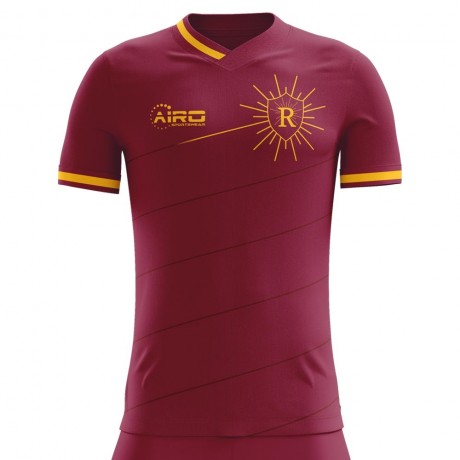 2023-2024 Roma Home Concept Football Shirt - Adult Long Sleeve