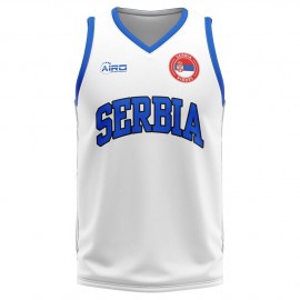 Serbia Home Concept Basketball Shirt - Little Boys