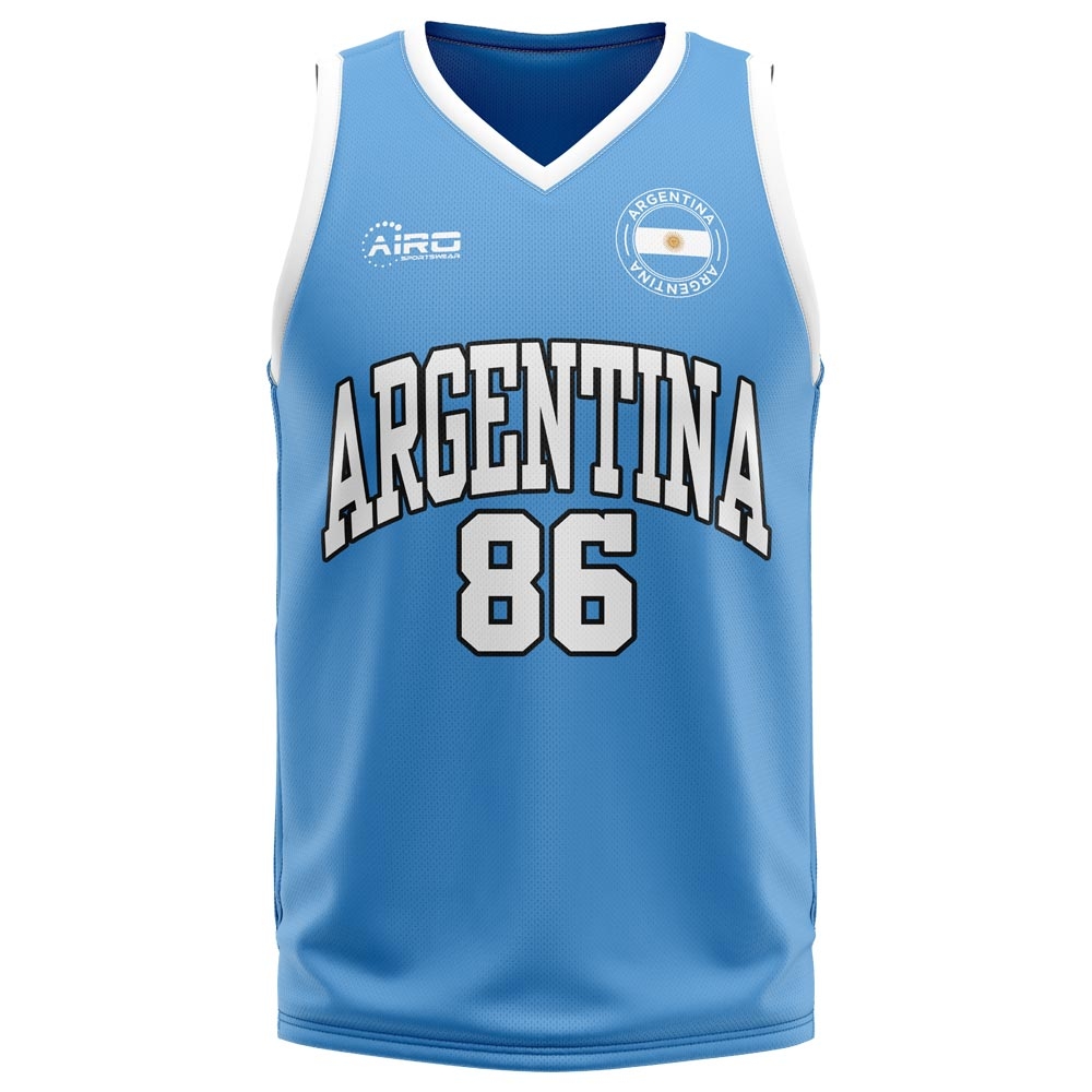 Argentina Home Concept Basketball Shirt - Little Boys