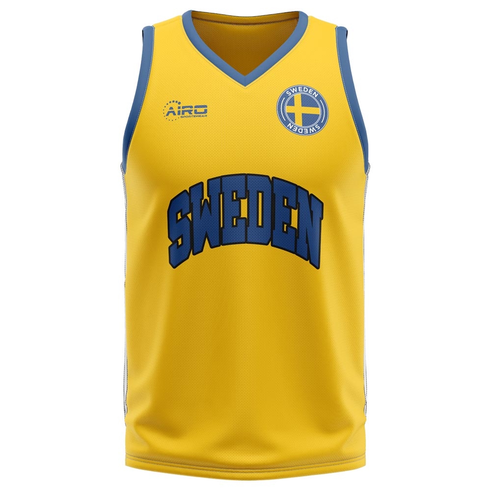 Sweden Home Concept Basketball Shirt - Kids
