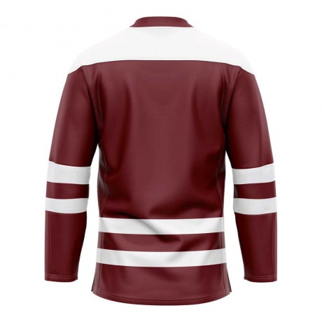 Latvia Home Ice Hockey Shirt