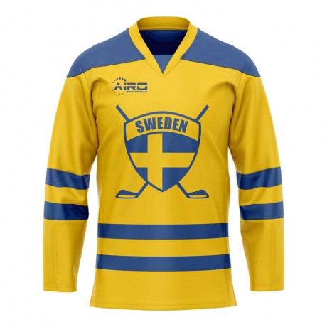 Sweden Home Ice Hockey Shirt