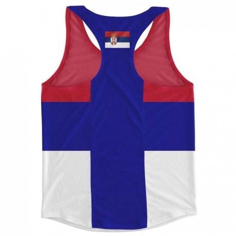 Serbia Flag Running Vest