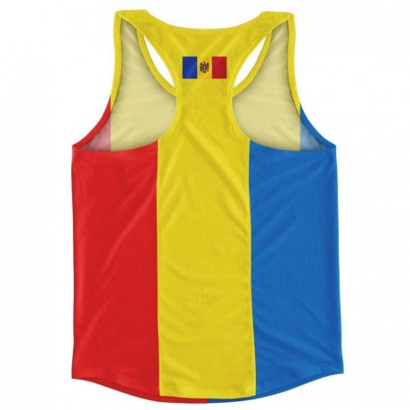 Moldova Flag Running Vest