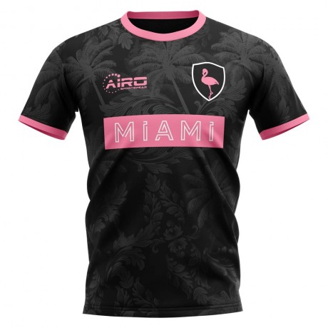 2025-2026 Miami Home Concept Football Shirt - Adult Long Sleeve