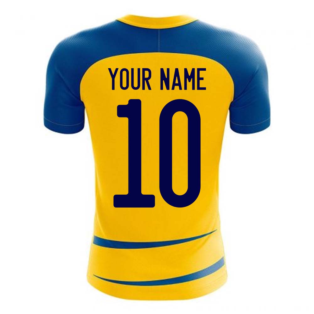 Sweden 2025-2026 Home Concept Football Kit (Airo) (Your Name)